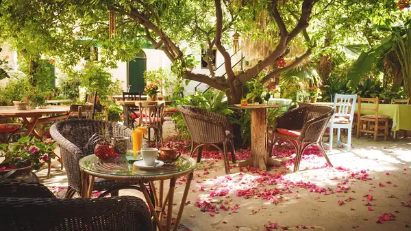 Temple Natura Café Garden Temple Natura